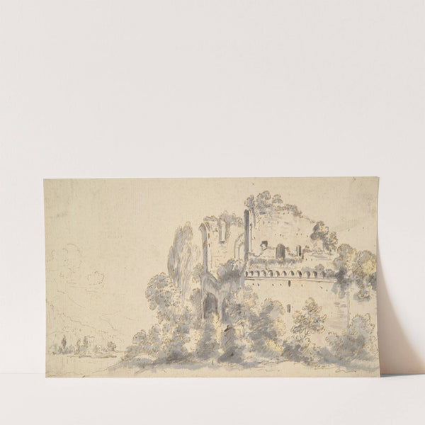 Italian Landscape with Ruins (mid to late 18th century) by Jean-Baptiste Lallemand