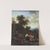 Italian Landscape with Shepherds at a River by Nicolaes Pietersz. Berchem