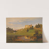 Italian Landscape with Wide Valley and Castle by Eduard Wilhelm Pose