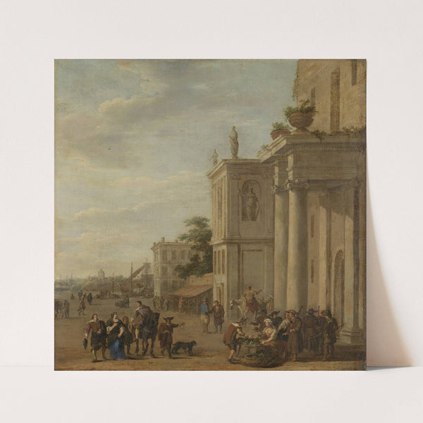 Italian marketplace by Jacob van der Ulft