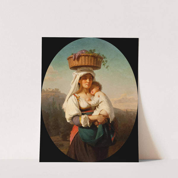 Italian mother with child by Amalia Lindegren