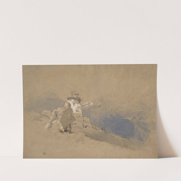 Italian mountain scene (1833-1888) by John Ruskin