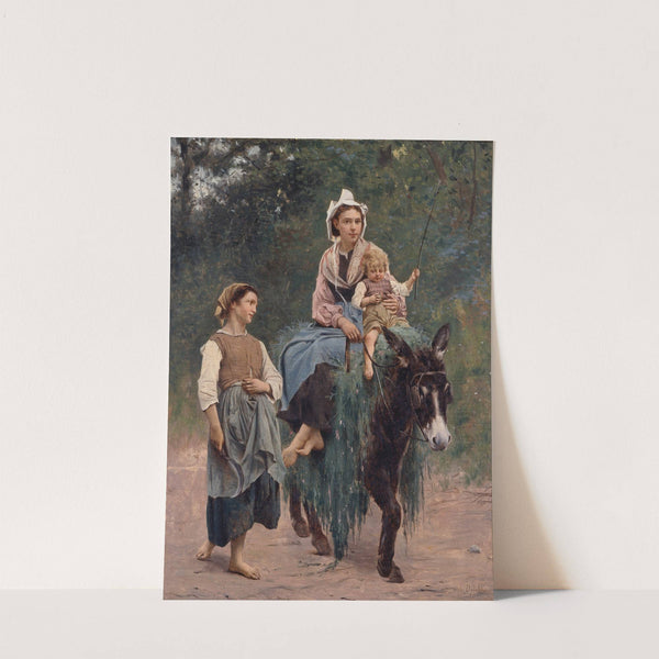 Italian Peasant Family by François Alfred Delobbe