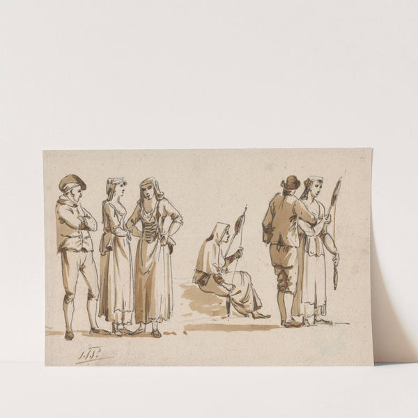 Italian Peasants by John Thomas Serres