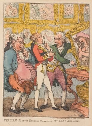 Italian picture dealers humbuging my Lord Anglaise (1812)