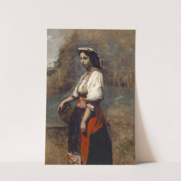 Italian Woman at the Well by Jean-Baptiste-Camille Corot