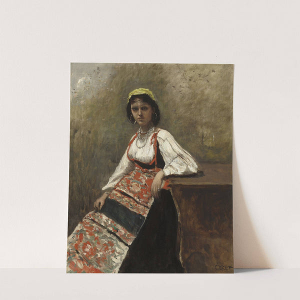 Italian Woman (La Morieri) by Jean-Baptiste-Camille Corot