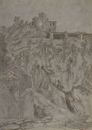 Italianate Buildings on a Hill at Tivoli