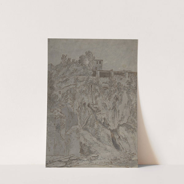 Italianate Buildings on a Hill at Tivoli by Adriaen Honich