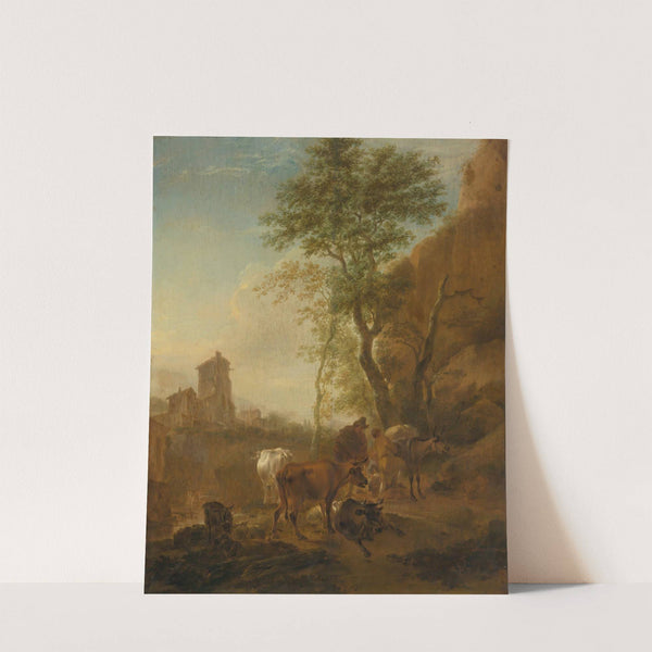 Italianate Landscape With Cows by Nicolaes Pietersz. Berchem