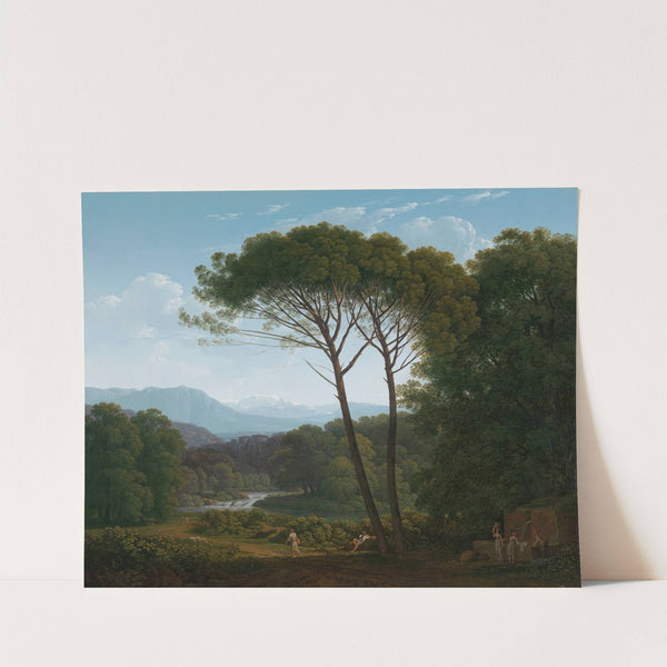 Italianate Landscape with Pines by Hendrik Voogd