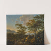 Italianate landscape with shepherds by Willem de Heusch