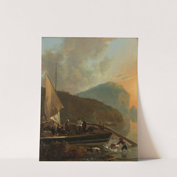 Italianate River Landscape (c. 1650 - c. 1655) by Adam Pynacker