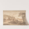 Italianate River Landscape with an Inn by Gaspar Van Wittel