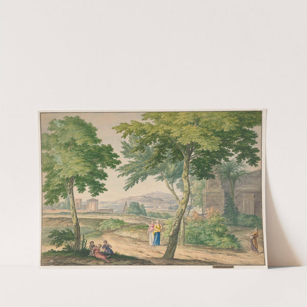 Italianiserend landschap by Michiel van Huysum