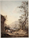 Italianisierende Landschaft mit einem Hirten