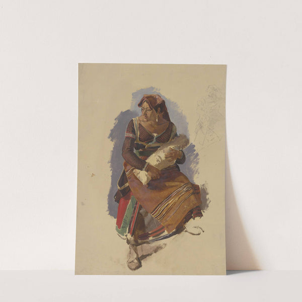 Italienerin mit einem Wickelkind in den Armen by Johann Nepomuk Rauch