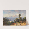 Italienische Küstenlandschaft mit Blick auf Capri by Ascan Lutteroth