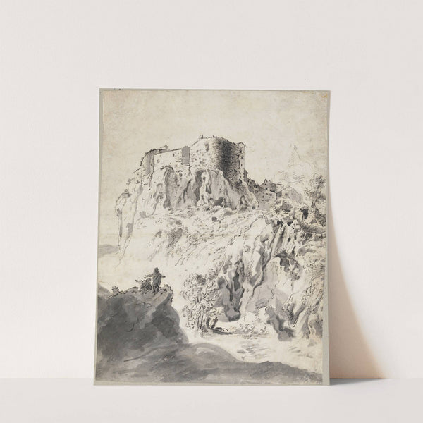 Italienische Landschaft mit Kastell by Bartholomeus Breenbergh