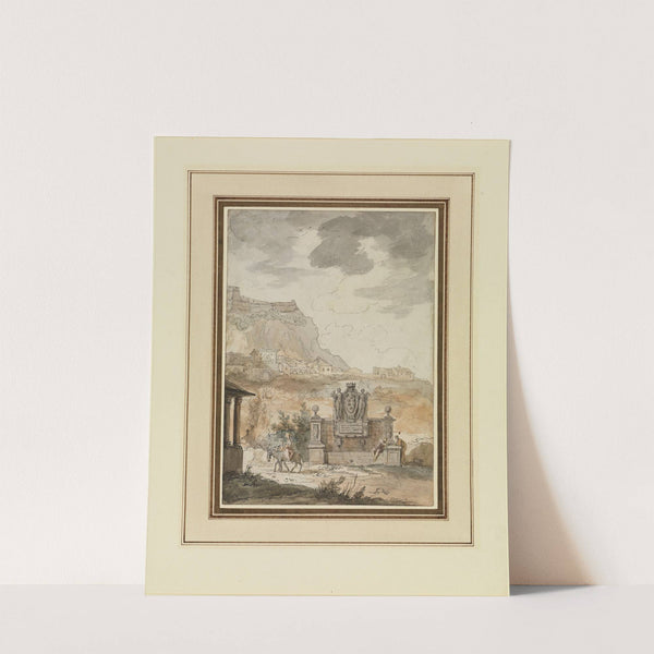 Italienische Landschaft mit Medici-Brunnen by Claude-Louis Châtelet