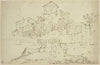 Italienische Landschaft mit zwei Männern und einem Lasttier