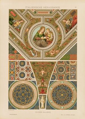 Italienische Renaissance – Decken-Malerei (1887)