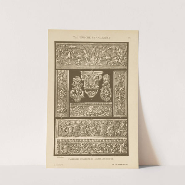 Italienische Renaissance – Plastische Ornamente in Marmor und Bronze (1887) by Heinrich Dolmetsch