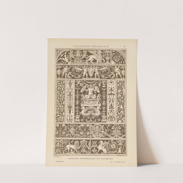 Italienische Renaissance – Sgraffiten, Marmoreinlagen und Flachreliefs (1887) by Heinrich Dolmetsch