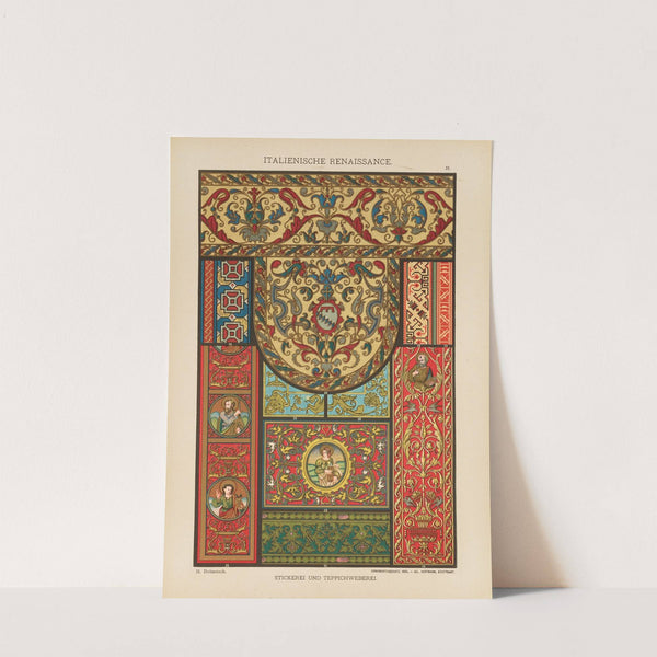 Italienische Renaissance – Stickerei und Teppichweberei (1887) by Heinrich Dolmetsch