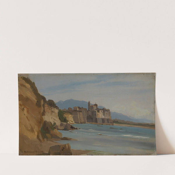 Italienisches Städtchen am Meer (1880) by Edmund Kanoldt