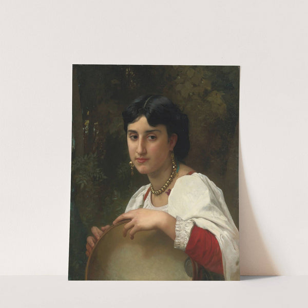 Italienne Au Tambourin (1869) by William Bouguereau