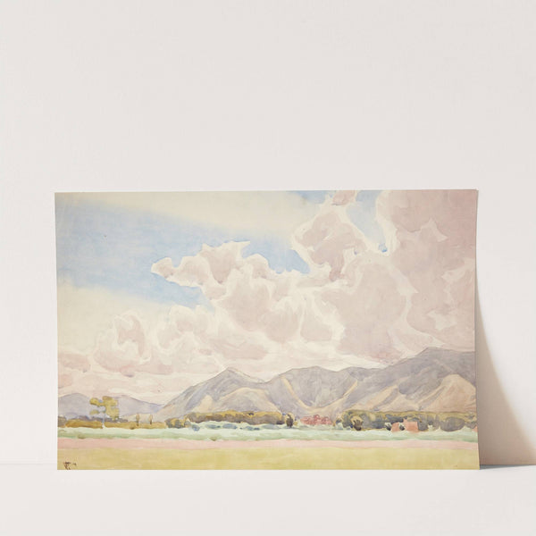 Italiensk landskab by Peter Hansen