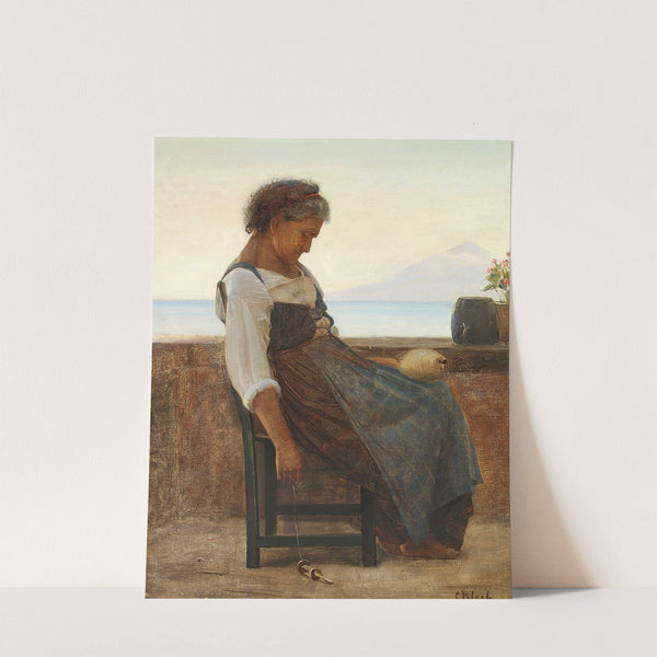 Italiensk morlille tager sig et hvil by Carl Bloch