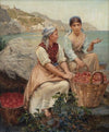 Italienske piger med tomater i kurve