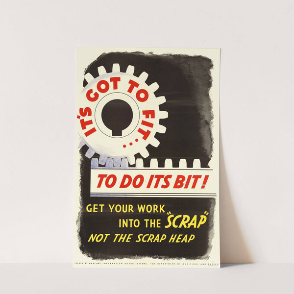 It's Got to Fit…To Do it's Bit! by Anonymous