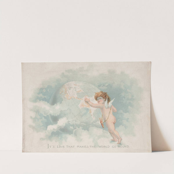 It’s love that makes the world go round (1893) by Louis Prang & Co.