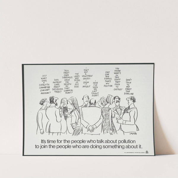 It’s time for the people who talk about pollution to join people who are doing something about it (1960) by Charles Saxon