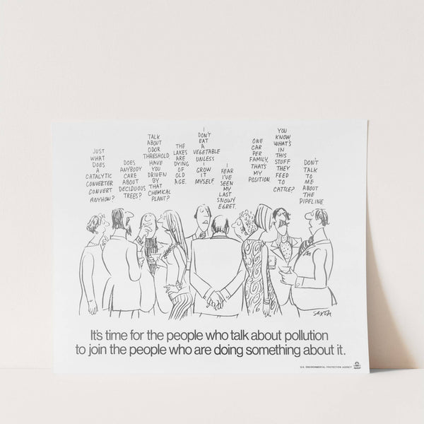 It's time for the people who talk about pollution to join the people who are doing something about it by Charles Saxon