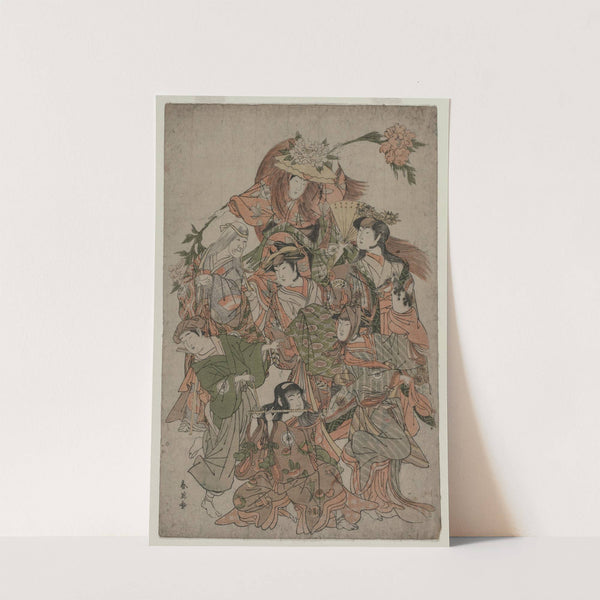 Iwai Hanshiro IV in a Dance of Seven Changes by Katsukawa Shun'ei