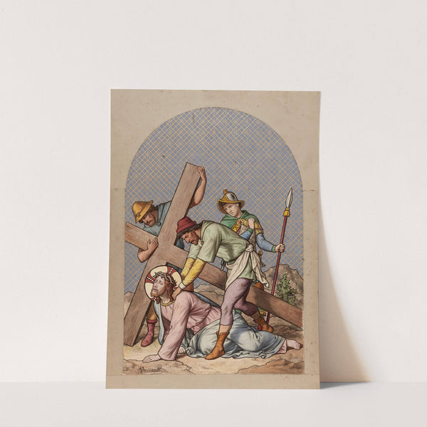 IX Jésus tombe pour la troisième fois (1876) by Joseph Hussenot