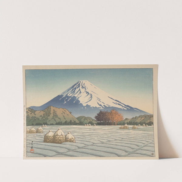 Izu Nagaoka shimo no asa (Frosty morning in Nagaoka, Izu) (1939) by Kawase Hasui