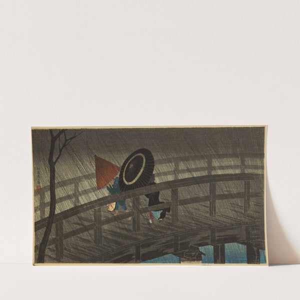 Izumibashi no ame (Izumibashi Bridge in rain) by Takahashi Hiroaki