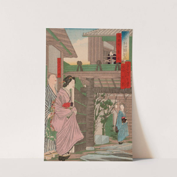 Izumibun Restaurant at Minami Nabechō by Tsukioka Yoshitoshi