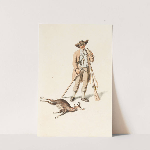 J. Roth de Grindelwald, Chasseur aux Chamois (1809) by Franz Niklaus König