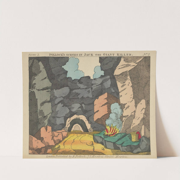 Jack and the Giant Killer, Scenes for a Toy Theater Pl.02 (1870–1890) by Benjamin Pollock
