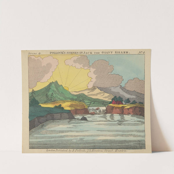 Jack and the Giant Killer, Scenes for a Toy Theater Pl.04 (1870–1890) by Benjamin Pollock