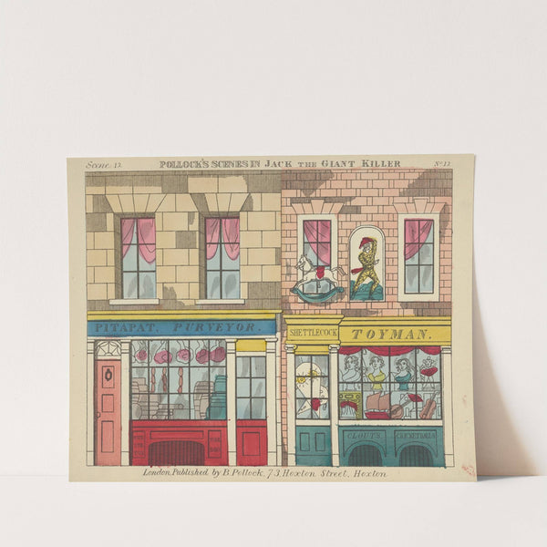 Jack and the Giant Killer, Scenes for a Toy Theater Pl.12 (1870–1890) by Benjamin Pollock