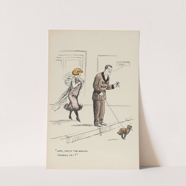 Jack, has’nt the darling finished yet (1900-1934) by Georges Goursat (Sem)