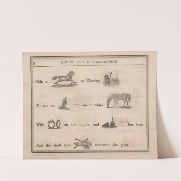 Jack-horse, Cross, Old Woman, Horse, Rings, Bells, Music (1855) by Sherman & Co.