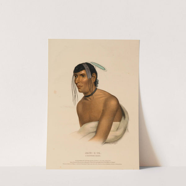 Jack-O-Pa. A Chippewa Chief (1843) by Charles Bird King